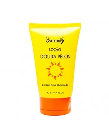 LOÇÃO DOURA PÊLOS BUTTERFLY CONTÉM ÁGUA OXIGENADA 130ML