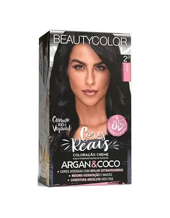 COLORAÇÃO CREME BEAUTY COLOR KIT 2.0 PRETO