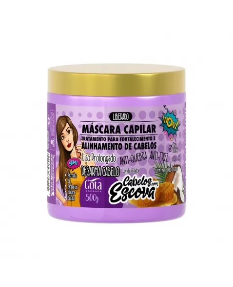 MÁSCARA GOTA DOURADA FORTALECIMENTO CABELOS.C/ESCOVA 500G