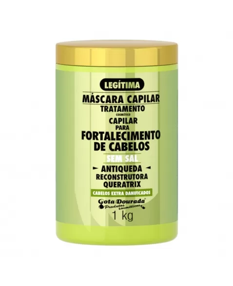 MÁSCARA GOTA DOURADA FORTALECIMENTO ANTIQUEDA 1KG