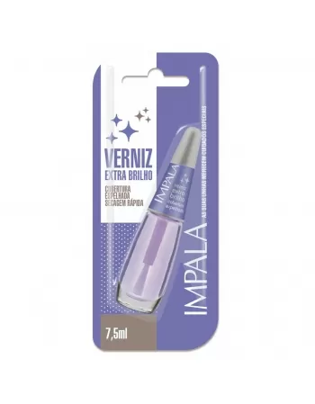 ESMALTE PARA UNHAS IMPALA BLISTER EXTRA BRILHO VERNIZ 7,5ML