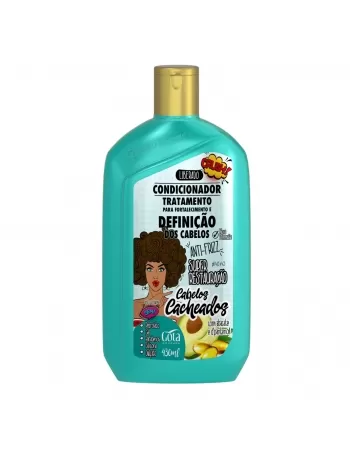 CONDICIONADOR GOTA DOURADA FORTALECIMENTO CABELOS CACHEADOS 430ML