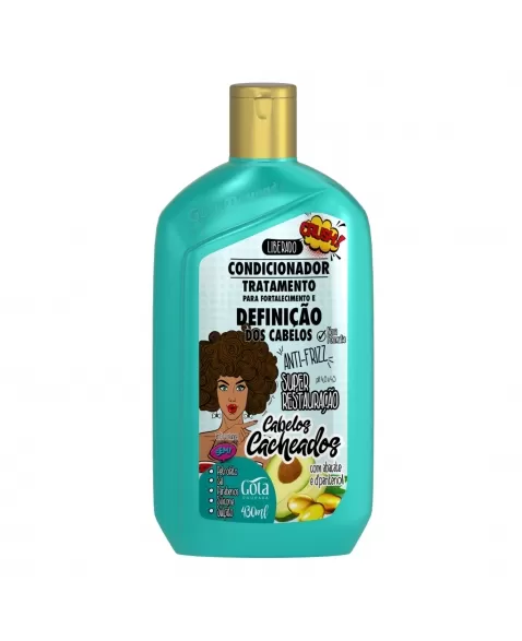 CONDICIONADOR GOTA DOURADA FORTALECIMENTO CABELOS CACHEADOS 430ML