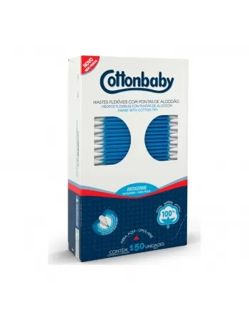 HASTES FLEXÍVEL CONTTONABABY C/150 UNIDADES