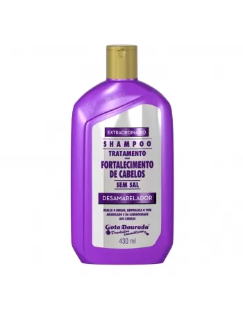 SHAMPOO GOTA DOURADA FORTALECIMENTO DESAMARELADOR 430ML
