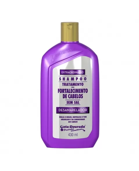SHAMPOO GOTA DOURADA FORTALECIMENTO DESAMARELADOR 430ML