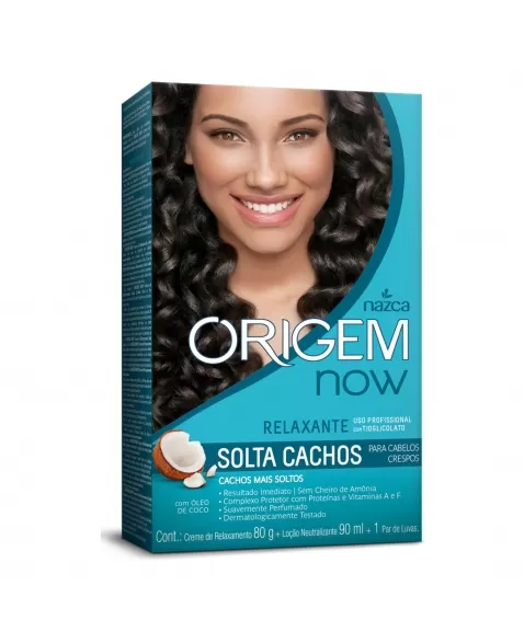 RELAXANTE USO PROFISSIONAL ORIGEM NOW KIT SOLTA CACHOS CAB CRESPOS CR RELAX 80G/ LC NEUT 90ML