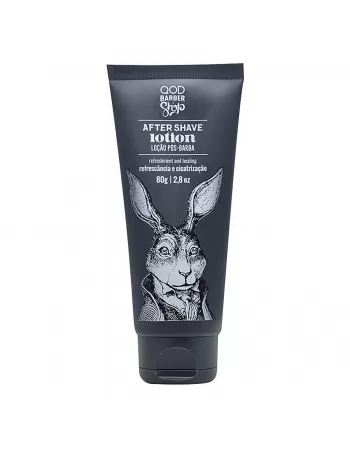 QOD BARBER SHOP AFTER SHAVE LOTION 80G REFRESCÂNCIA E CICATRIZAÇÃO