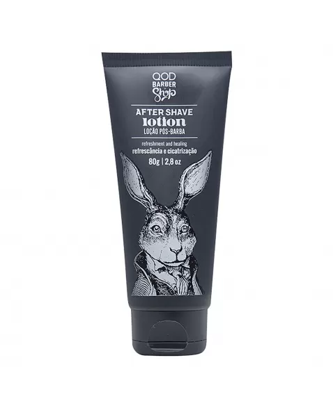 QOD BARBER SHOP AFTER SHAVE LOTION 80G REFRESCÂNCIA E CICATRIZAÇÃO
