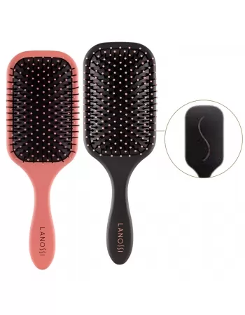 ESCOVA PARA CABELO LANOSSI RAQUETE QUADRADA MÉDIA C/1 UNIDADE (LS0003)