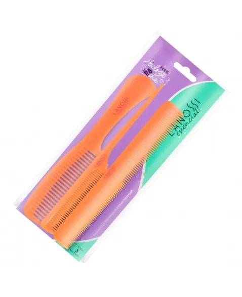 KIT DE PENTES PARA CABELOS LANOSSI ESSENCIAL ORANGE C/3 UNIDADES (LS2024)