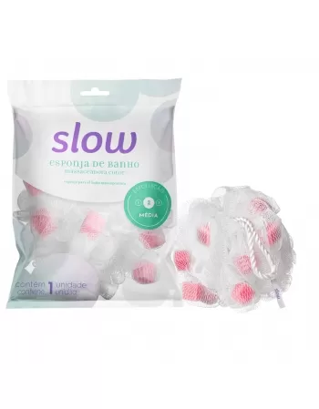 ESPONJA DE BANHO SLOW MASSAGEADORA COLOR C/1 UNIDADE (LS7501)
