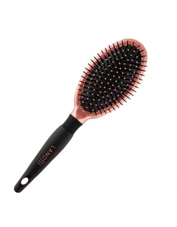 ESCOVA PARA CABELO LANOSSI BRONZE RAQUETE OVAL C/1 UNIDADE (LS0002)